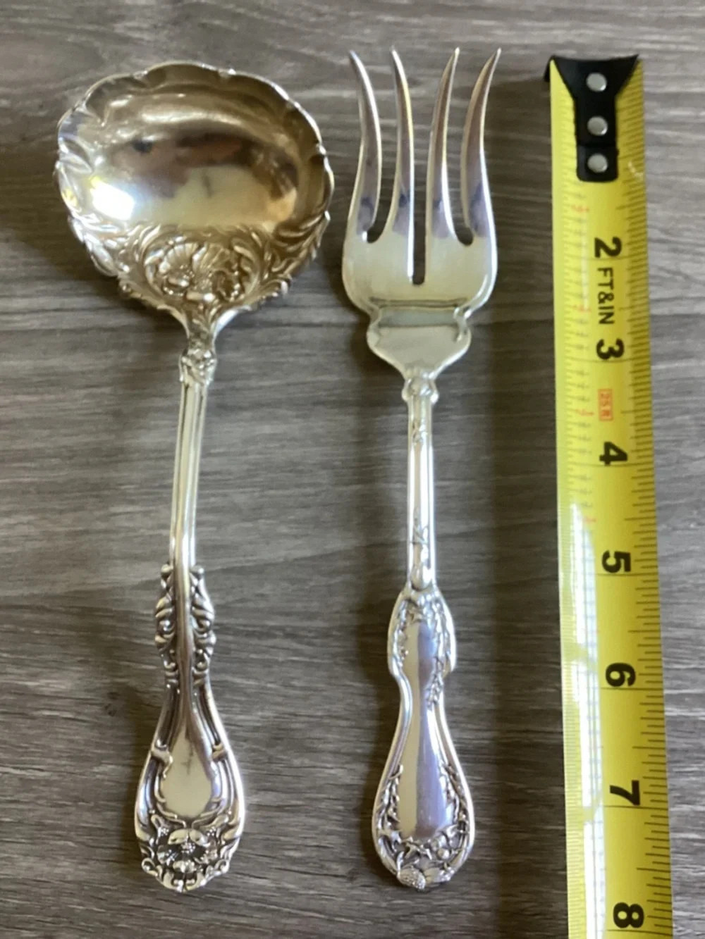 Antique Silver Plated Serving Utensils Lot Of 2 WM A Rogers A1 & S H Co Quadrupl